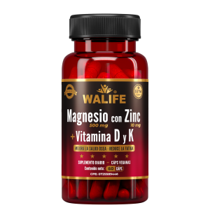 Magnesio con Zinc + Vitamina D y k